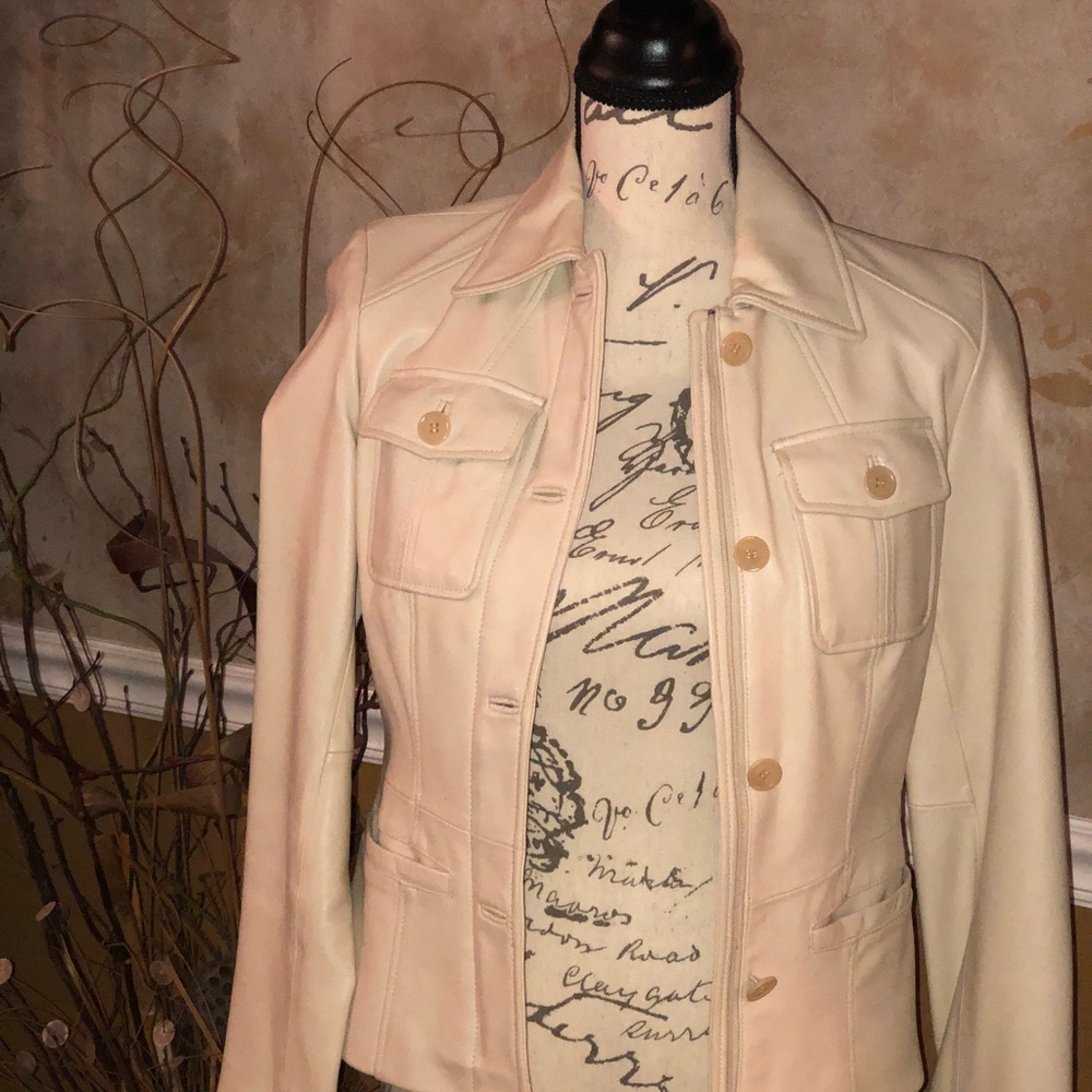Kenneth Cole Reaction leather jacket - Picture 3 of 8